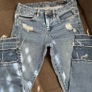 Blank NYC Blue Skinny Distressed Jeans